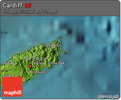 Satellite Map of Cardiff