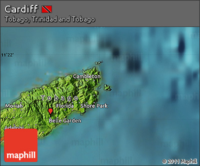 Satellite Map of Cardiff