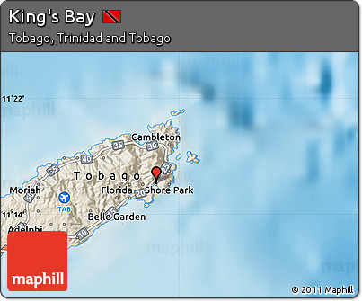 Shaded Relief Map of King's Bay