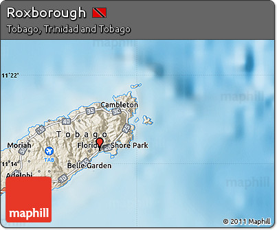 Shaded Relief Map of Roxborough