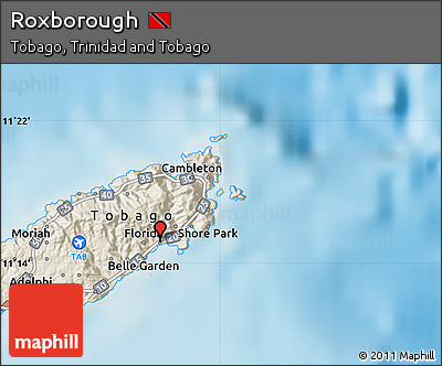 Shaded Relief Map of Roxborough
