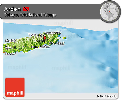 Physical Panoramic Map of Arden
