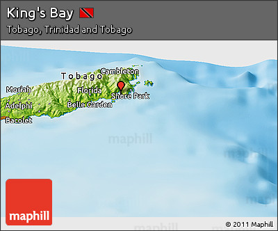 Physical Panoramic Map of King's Bay