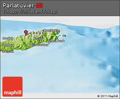 Physical Panoramic Map of Parlatuvier