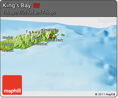 Physical Panoramic Map of King's Bay