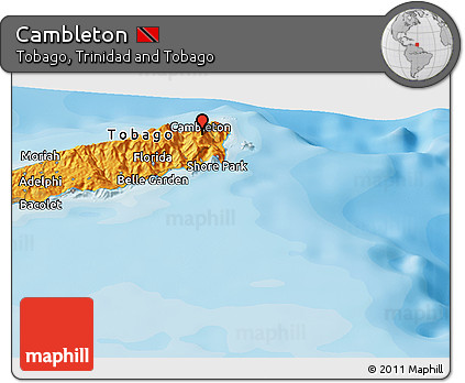Political Panoramic Map of Cambleton