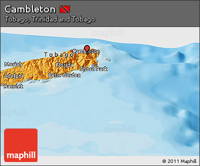Political Panoramic Map of Cambleton