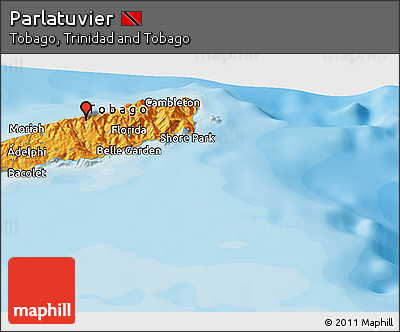 Political Panoramic Map of Parlatuvier