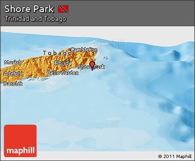 Political Panoramic Map of Shore Park