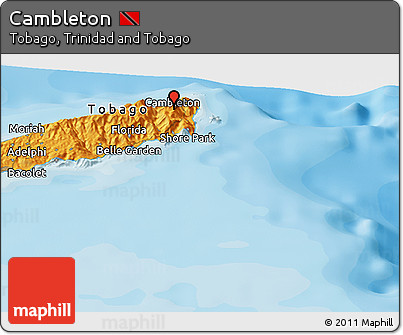 Political Panoramic Map of Cambleton