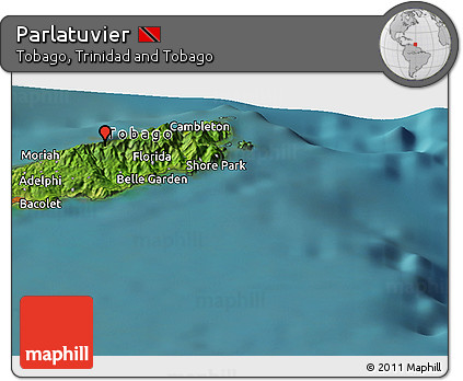 Satellite Panoramic Map of Parlatuvier