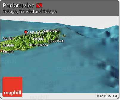 Satellite Panoramic Map of Parlatuvier