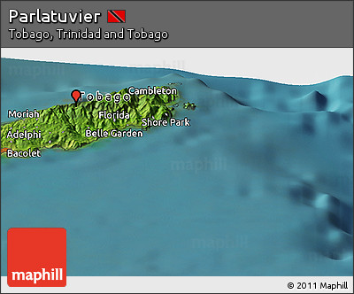 Satellite Panoramic Map of Parlatuvier