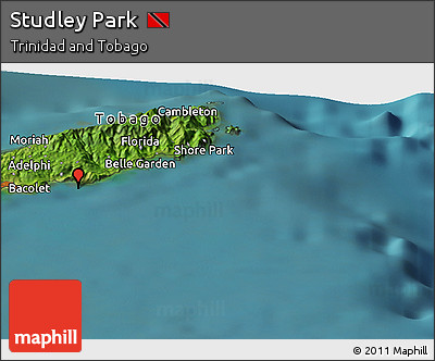 Satellite Panoramic Map of Studley Park