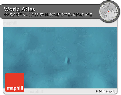 Satellite 3D Map of the Area around 11° 9' 41" N, 61° 16' 29" E