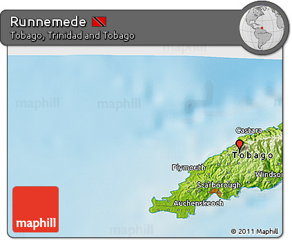 Physical 3D Map of Runnemede