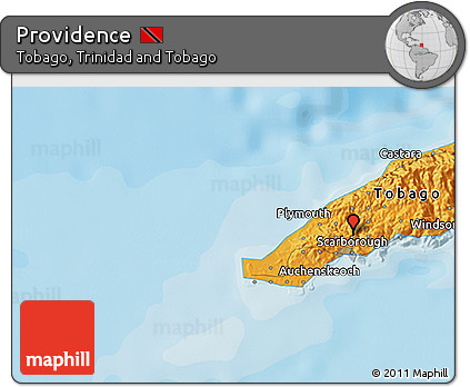 Political 3D Map of Providence