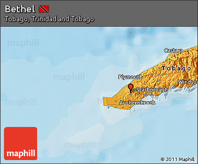 Political 3D Map of Bethel