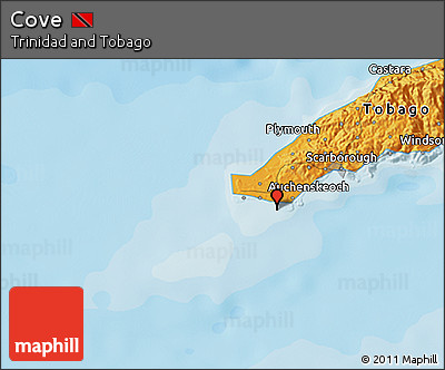 Political 3D Map of Cove