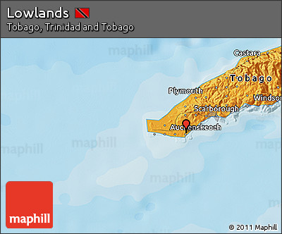 Political 3D Map of Lowlands