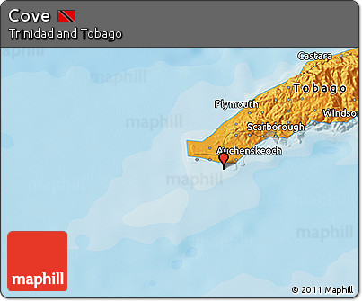 Political 3D Map of Cove