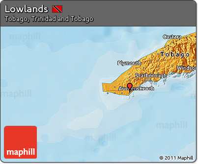 Political 3D Map of Lowlands