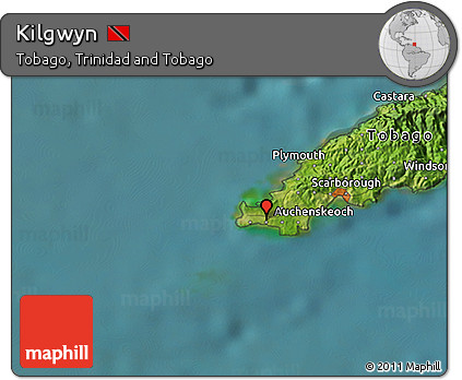 Satellite 3D Map of Kilgwyn