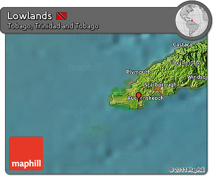 Satellite 3D Map of Lowlands
