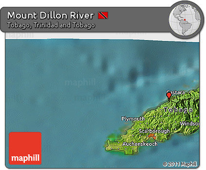 Satellite 3D Map of Mount Dillon River
