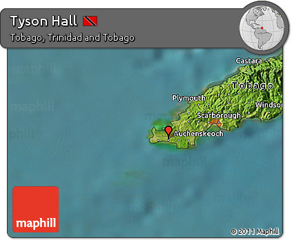 Satellite 3D Map of Tyson Hall