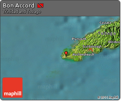 Satellite 3D Map of Bon Accord