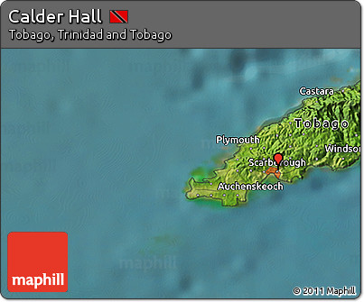 Satellite 3D Map of Calder Hall
