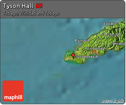 Satellite 3D Map of Tyson Hall