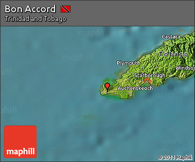 Satellite 3D Map of Bon Accord
