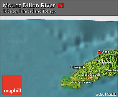 Satellite 3D Map of Mount Dillon River