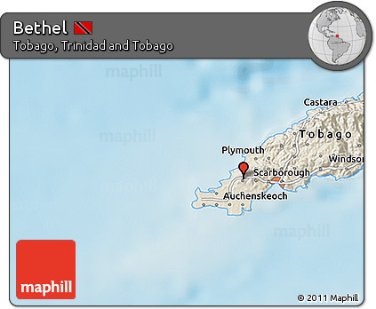 Shaded Relief 3D Map of Bethel