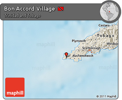 Shaded Relief 3D Map of Bon Accord Village