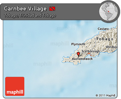 Shaded Relief 3D Map of Carnbee Village