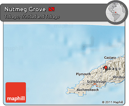 Shaded Relief 3D Map of Nutmeg Grove