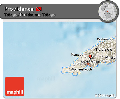 Shaded Relief 3D Map of Providence