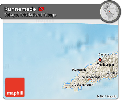 Shaded Relief 3D Map of Runnemede