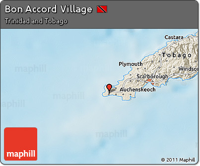 Shaded Relief 3D Map of Bon Accord Village