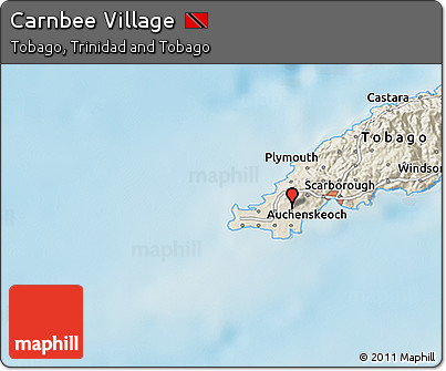 Shaded Relief 3D Map of Carnbee Village