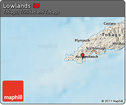 Shaded Relief 3D Map of Lowlands