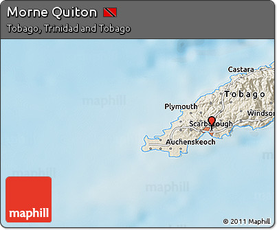Shaded Relief 3D Map of Morne Quiton