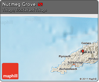Shaded Relief 3D Map of Nutmeg Grove
