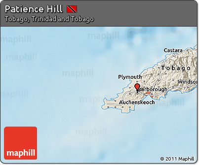 Shaded Relief 3D Map of Patience Hill