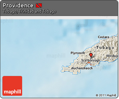 Shaded Relief 3D Map of Providence