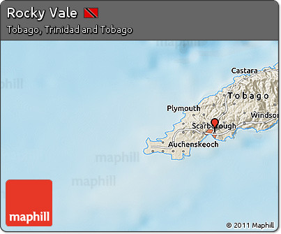 Shaded Relief 3D Map of Rocky Vale