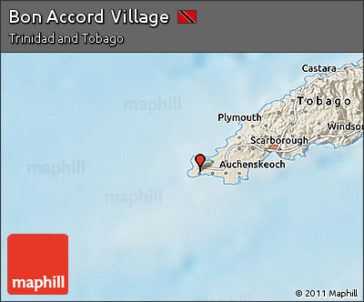 Shaded Relief 3D Map of Bon Accord Village
